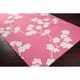 preview thumbnail 6 of 4, Floral Eklutna Pink Wool Area Rug - 2'6" x 8' Runner - 2' 6" x 8'
