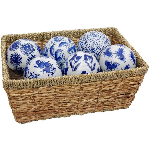 Shop Handmade Set Of 6 Blue And White Decorative 4 Inch Porcelain