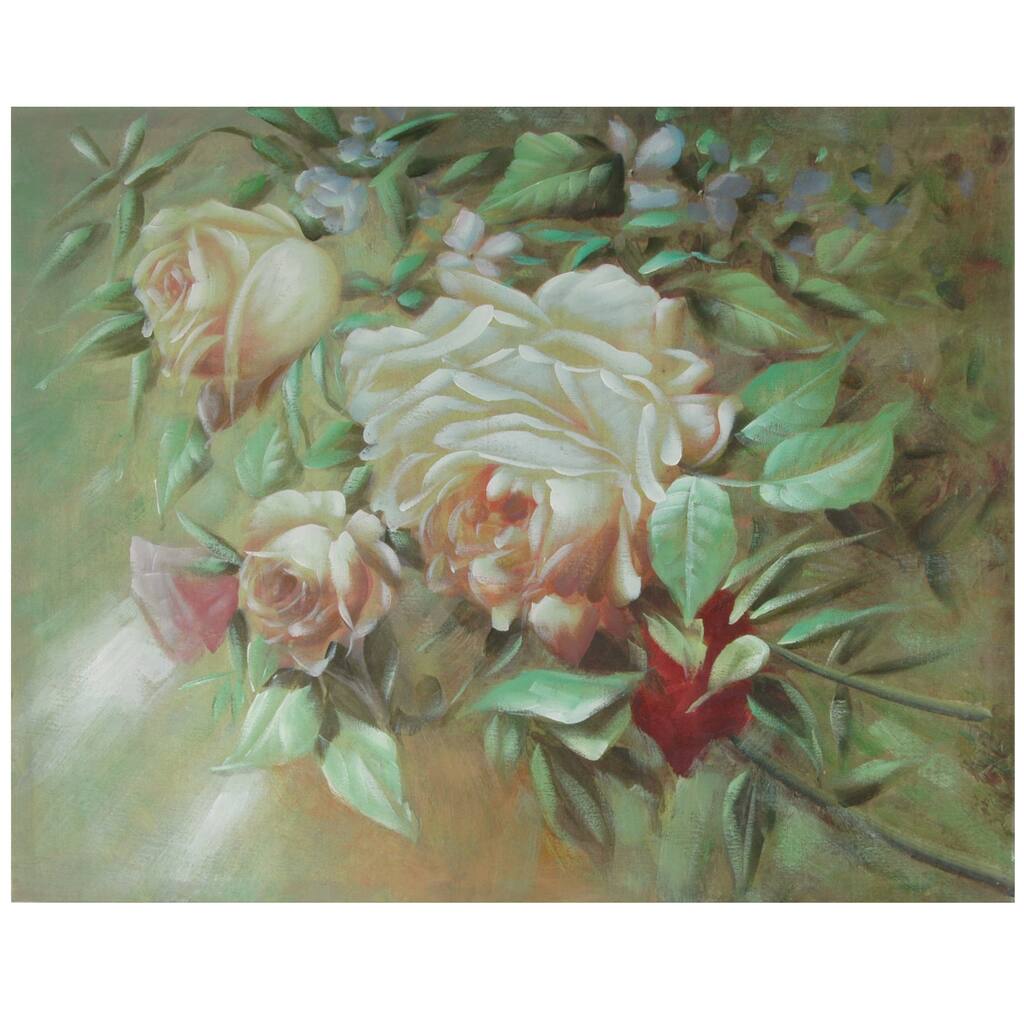 Hand Painted Portrait of a Peach Peony (China)