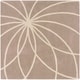 preview thumbnail 71 of 97, Chamba Handmade Transitional Wool Area Rug 4' Square - Tan/Cream - Runner/Square