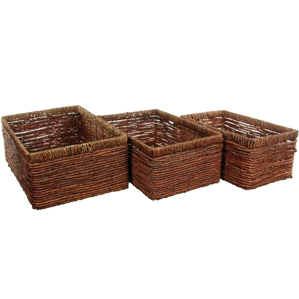 Hand Woven Space Saver Basket Set (China)