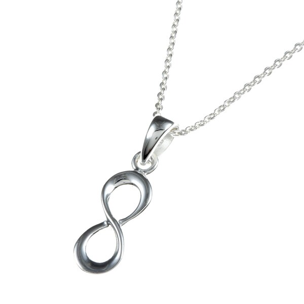 La Preciosa Sterling Silver Infinity/ Figure '8' Necklace
