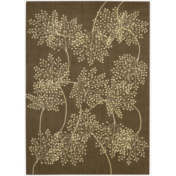 Capri Chocolate Wool-blend Rug - 5'3 x 7'5