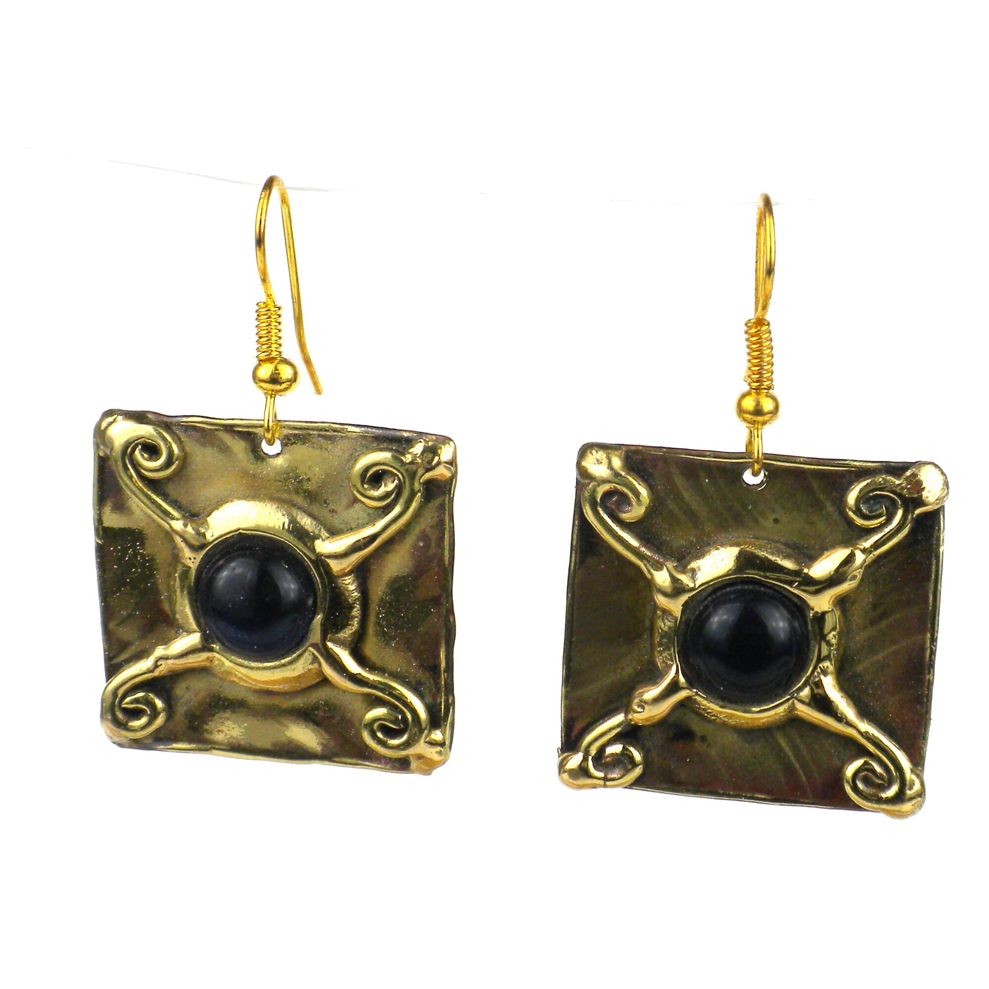 blue tiger eye earrings