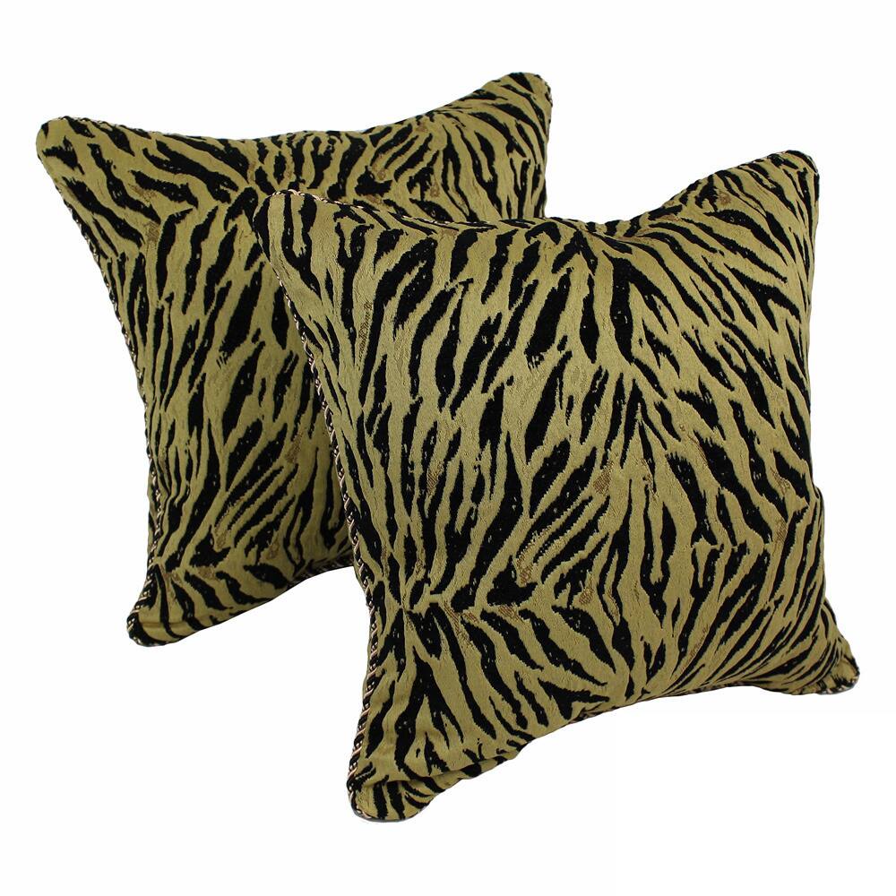 Blazing Needles Chenille Corded Savanah Throw Pillows (Set of 2)