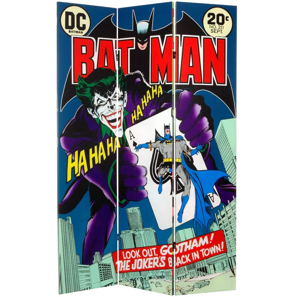 DC Comics Batman/ The Joker 6-foot Canvas Room Divider