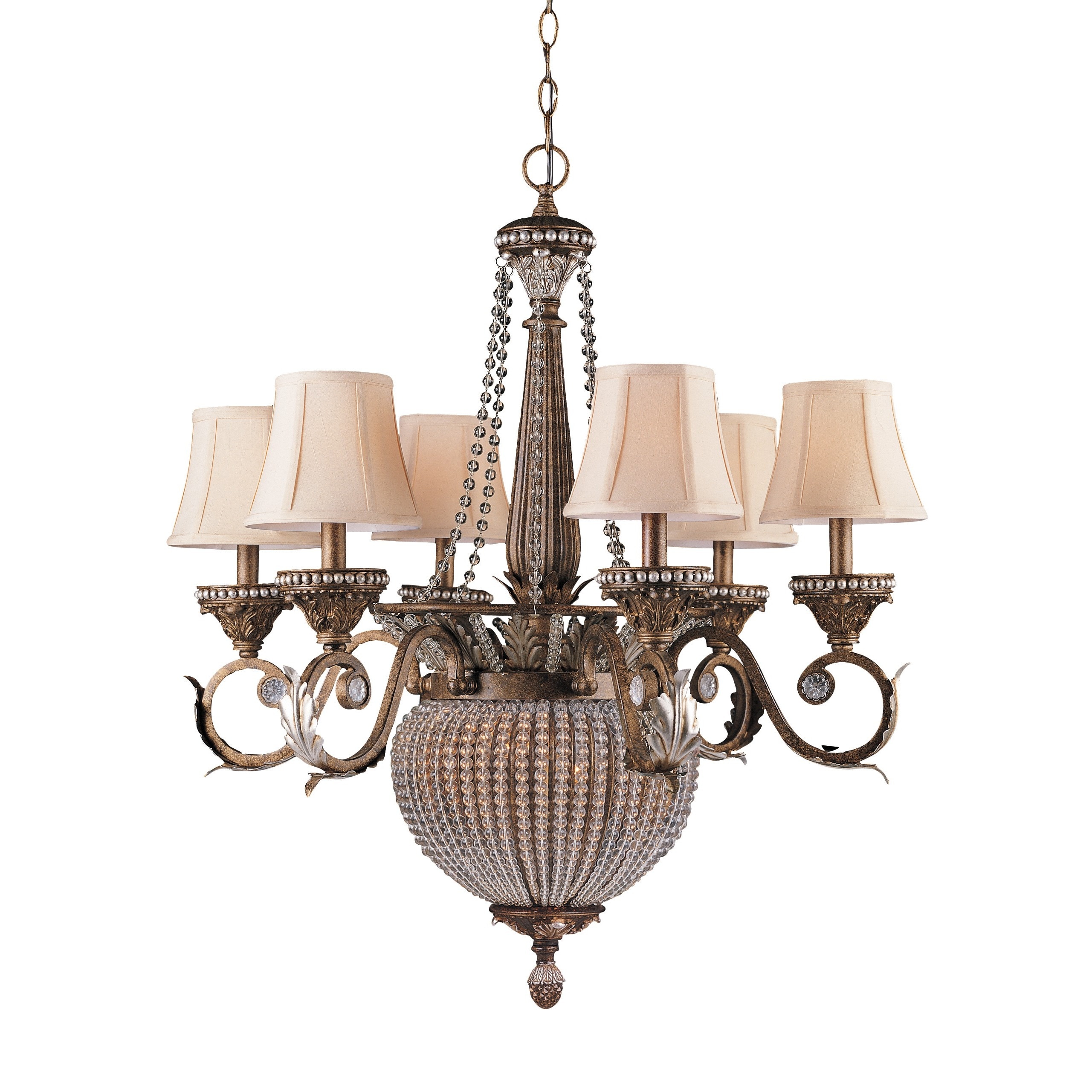 Crystorama Roosevelt Collection 6 + 2-light Weathered Patina Chandelier - Chandeliers For Bedrooms by Overstock.com