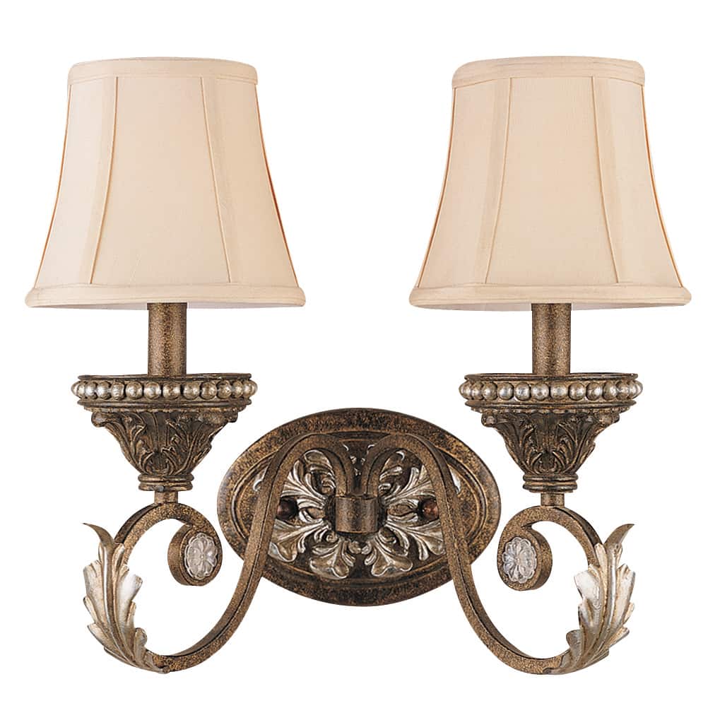 Roosevelt 2-light Weathered Patina Wall Sconce