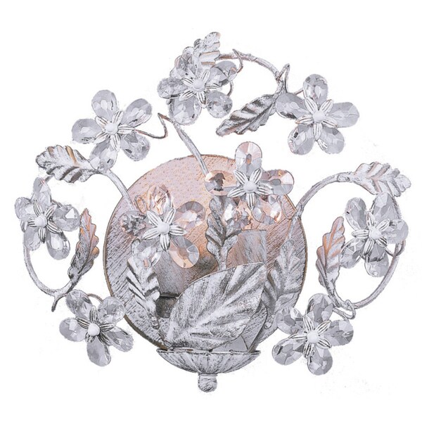Abbey Antique White 2-light Wall Sconce