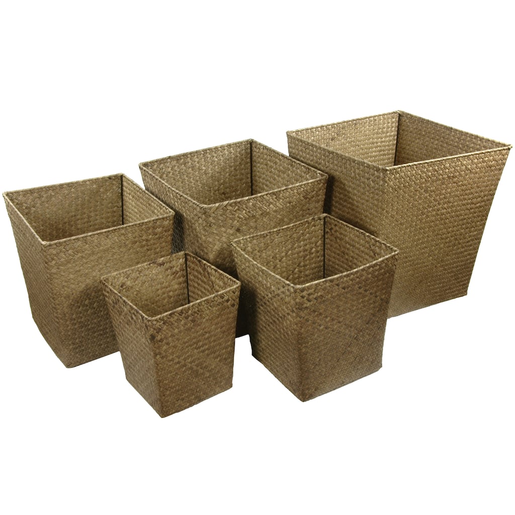 Handmade Natural Storage Bin Set