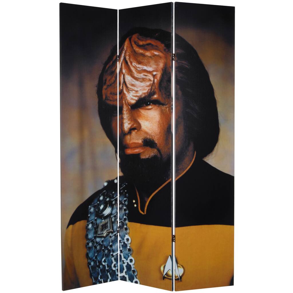 Star Trek 'Worf/Troi' 6-foot Canvas Room Divider
