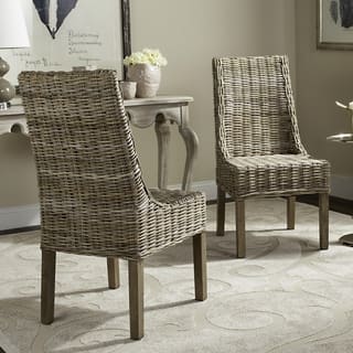 Wicker Kitchen Dining Room Chairs Online At Safavieh Rural Woven Dining Suncoast Unfinished Natural Wicker Arm Chairs Set Of 2