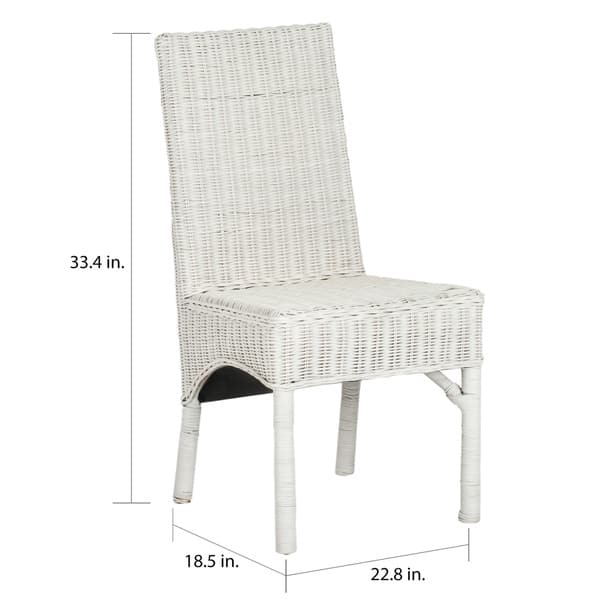 Safavieh Rural Woven Dining Sommerset White Kubu Wicker Safavieh Rural Woven Dining Sommerset White Kubu Wicker