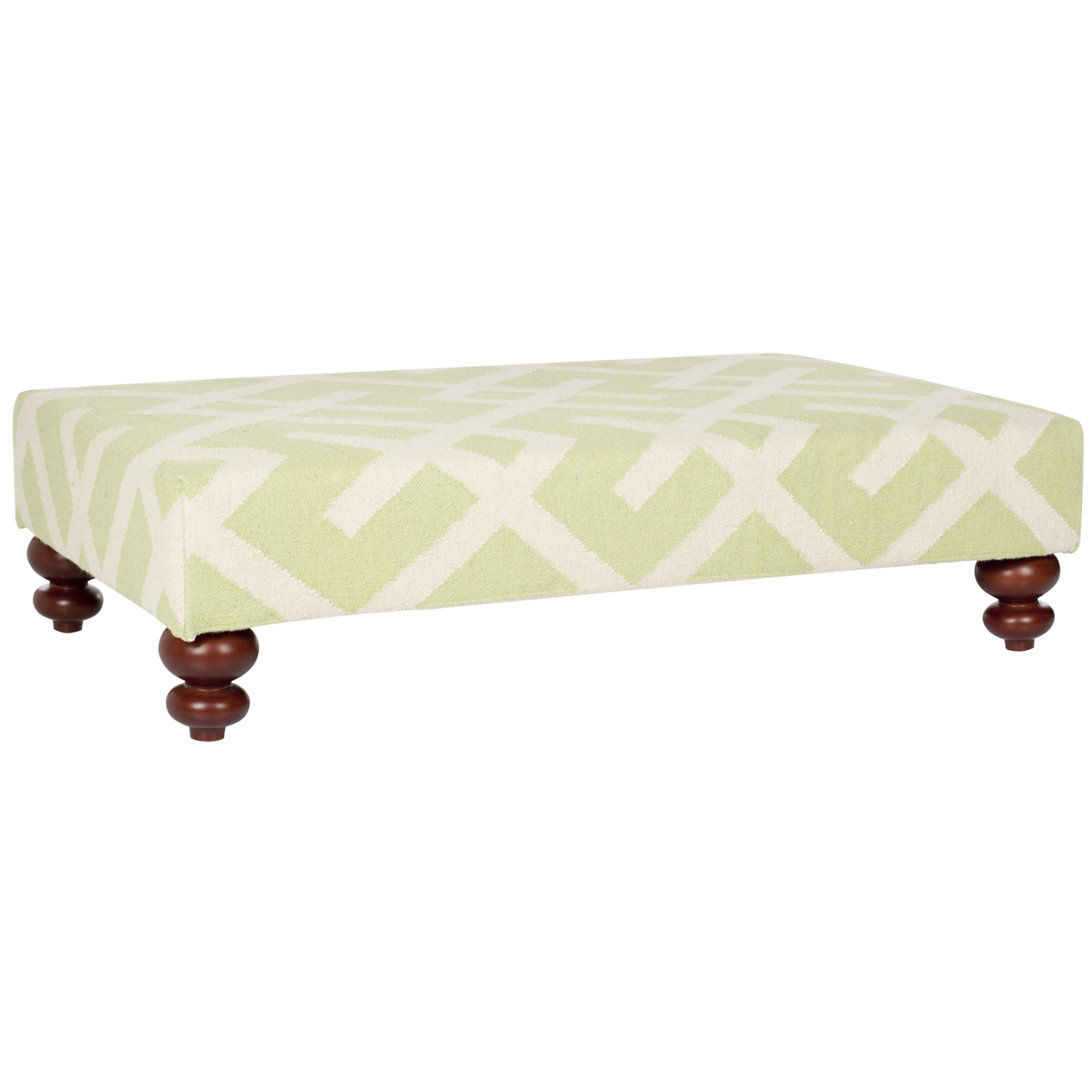 Cross Hatch Light Green Dhurrie Rug Ottoman Today $549.99 Sale $494