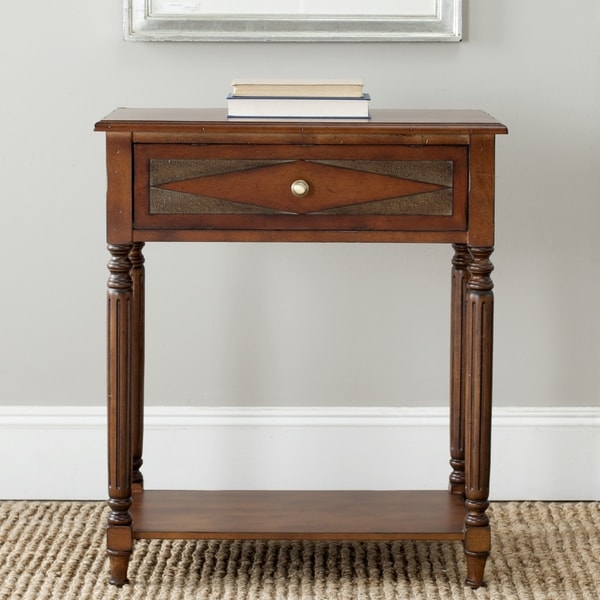Safavieh Susan Dark Brown Side Table Free Shipping Today Safavieh Susan Dark Brown Side Table