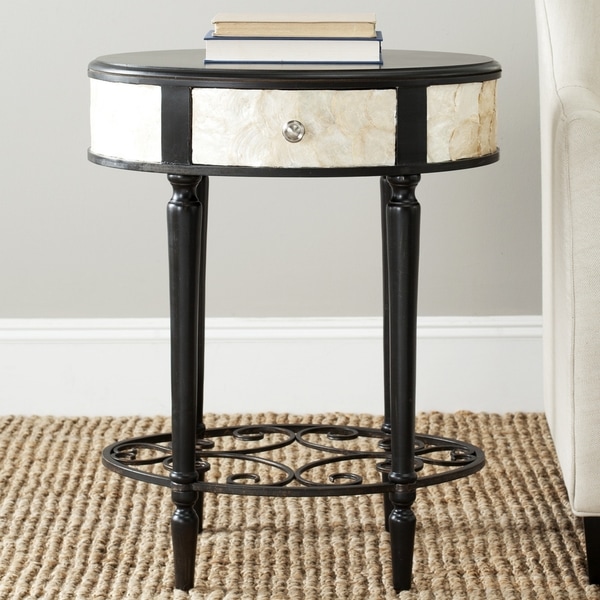 Shop Safavieh Gregory Dark Brown Side Table Free Shipping Today