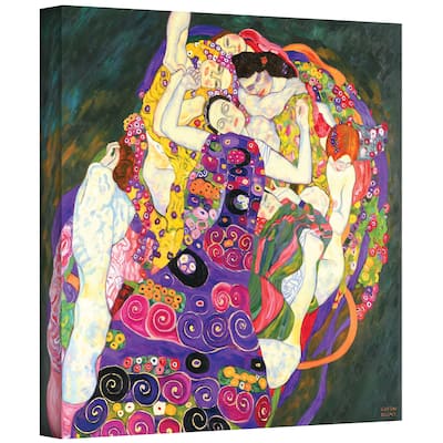 Gustav Klimt 'Virgins' Gallery Wrapped Canvas