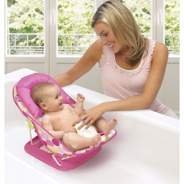 summer infant deluxe baby bather pink