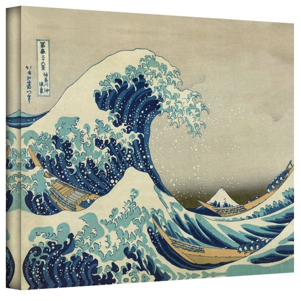 Shop Katsushika Hokusai 'The Great Wave of Kanagawa' Gallery Wrapped