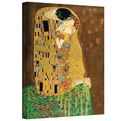 Gustav Klimt 'The Kiss' Gallery Wrapped Canvas