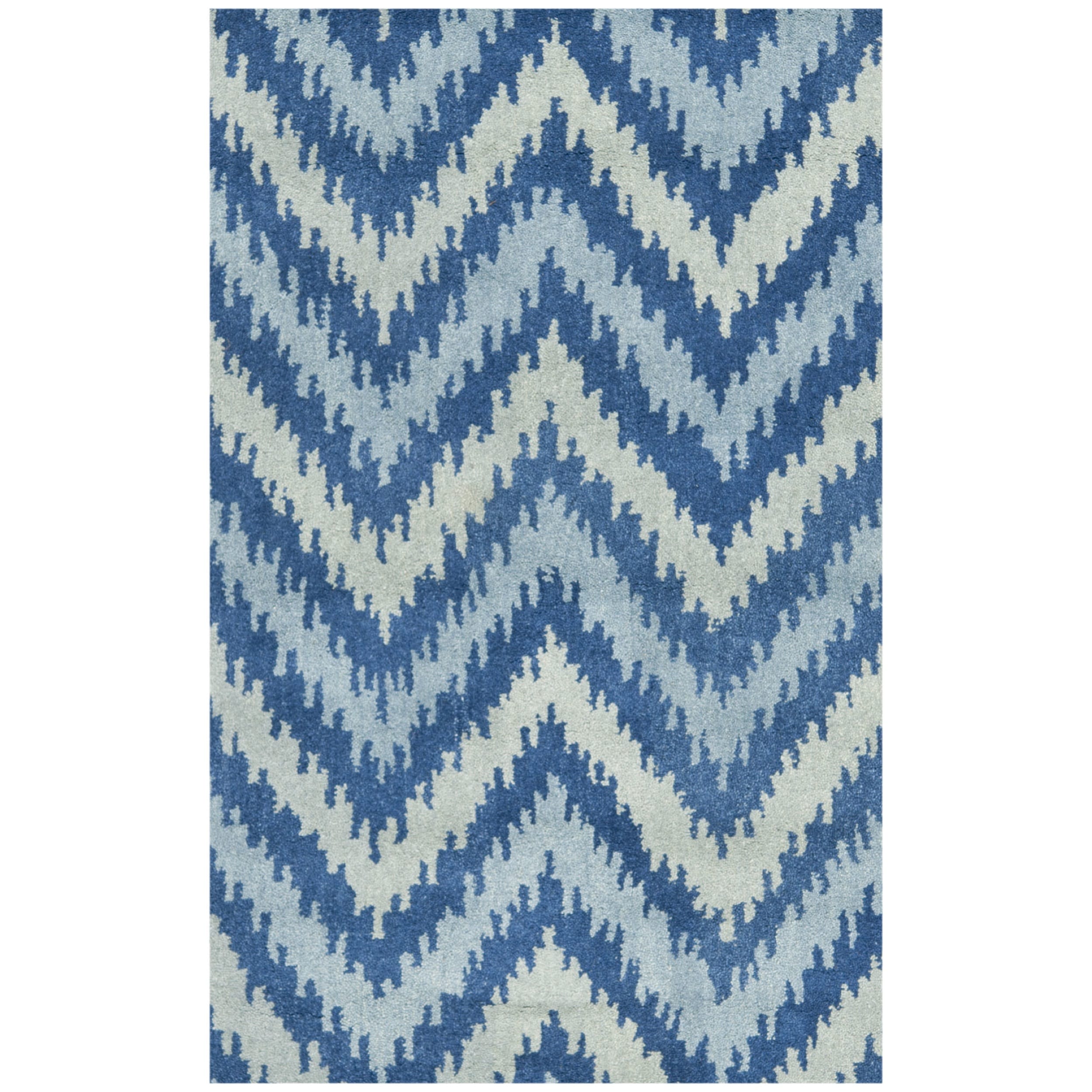 Safavieh Handmade Wyndham Blue New Zealand Wool Rug (26 X 4)