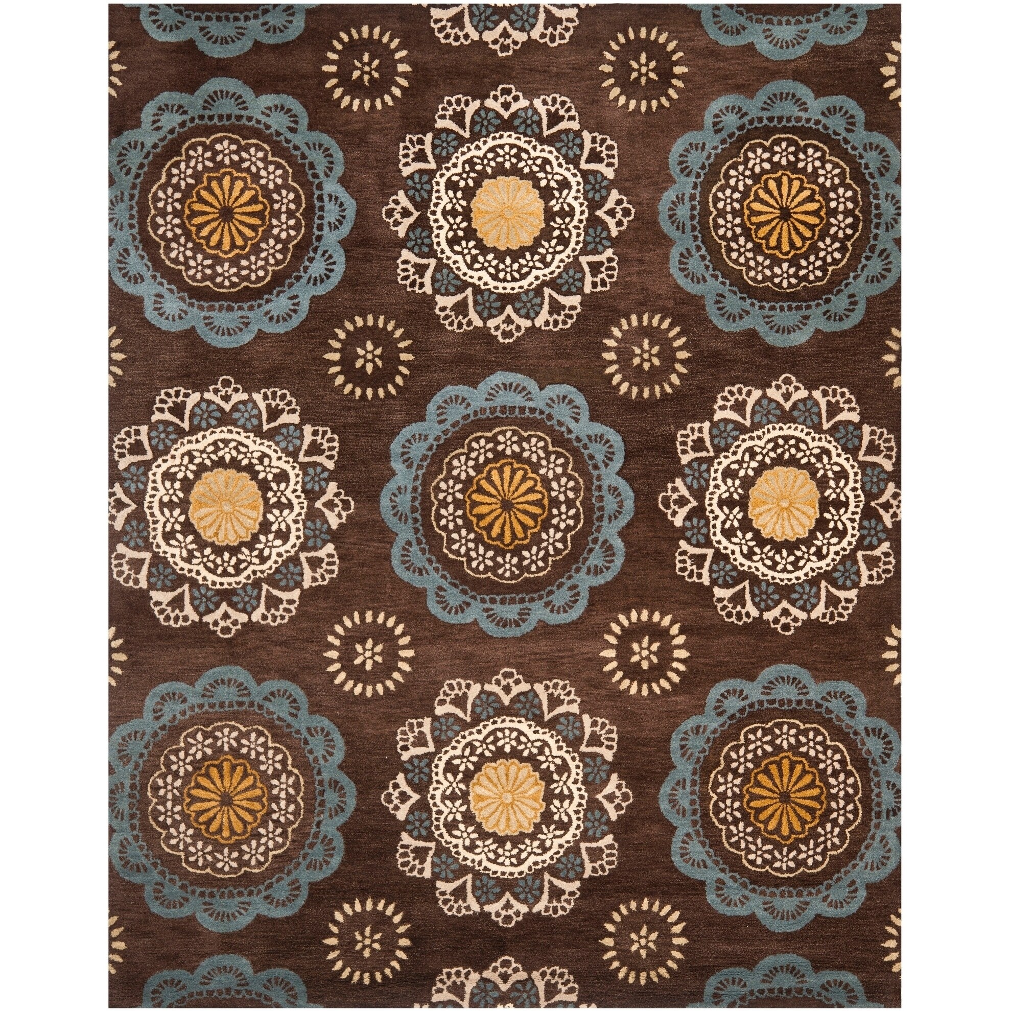 Shop Safavieh Handmade Wyndham Dark Eggplant New Zealand Wool Area Rug