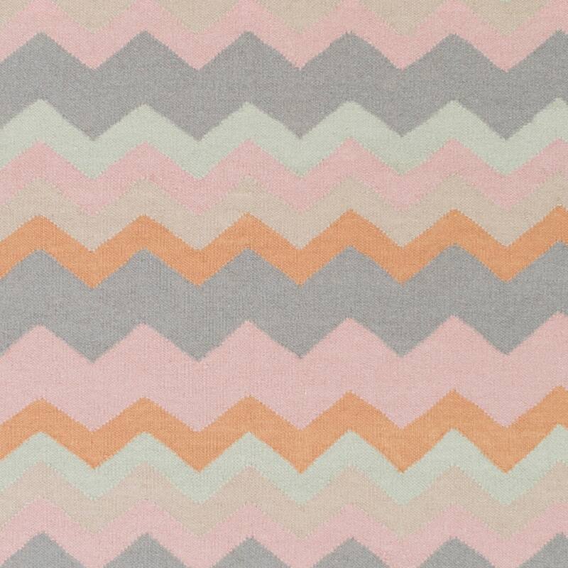Hand-woven Chevron Wool Area Rug