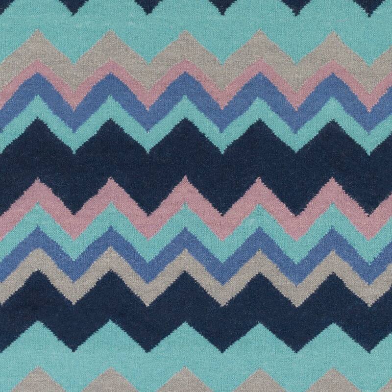 Hand-woven Chevron Wool Area Rug