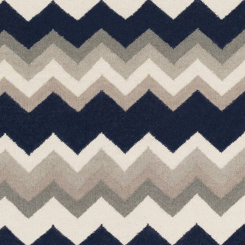 Hand-woven Chevron Wool Area Rug