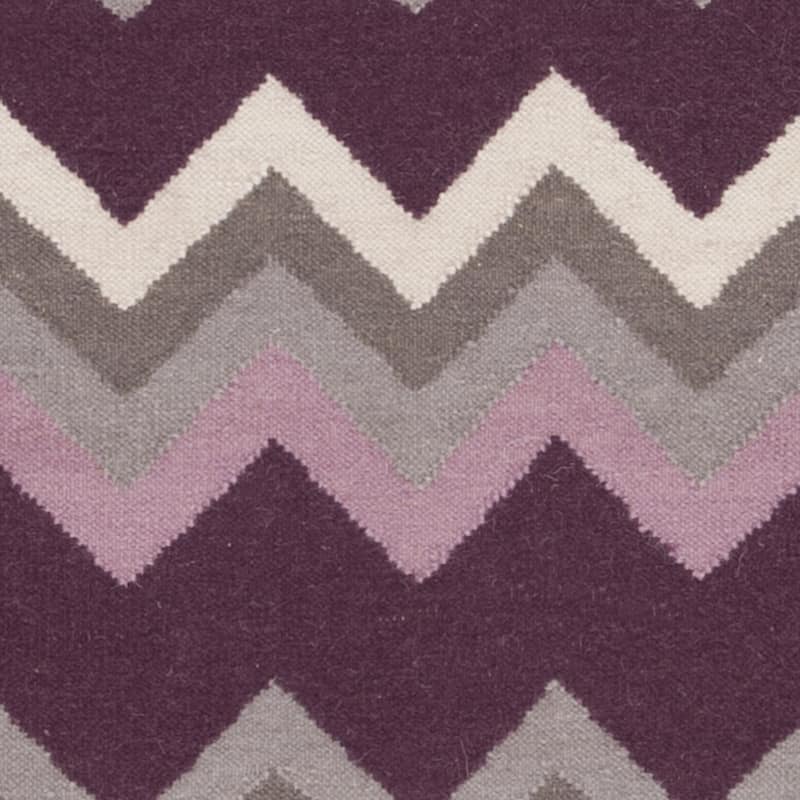Hand-woven Chevron Wool Area Rug