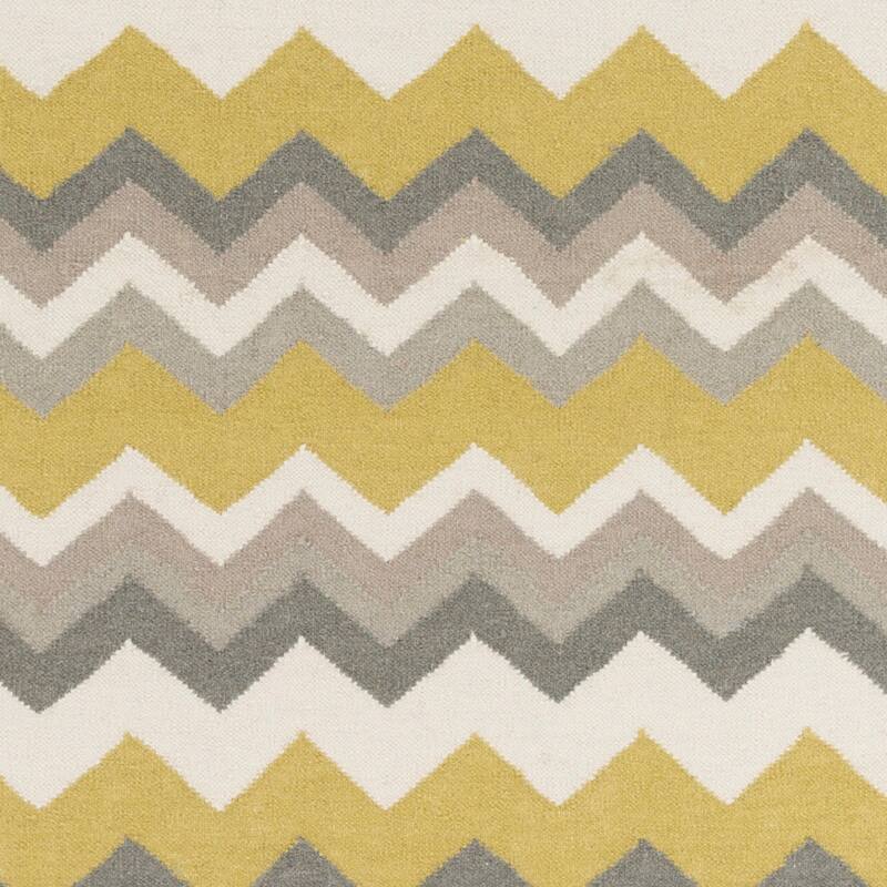 Hand-woven Chevron Wool Area Rug