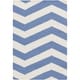 preview thumbnail 2 of 4, Hand-woven Spring Chevron Spring Wool Area Rug - 2' x 3'