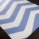 preview thumbnail 4 of 4, Hand-woven Spring Chevron Spring Wool Area Rug - 2' x 3'