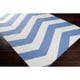 preview thumbnail 6 of 4, Hand-woven Spring Chevron Spring Wool Area Rug - 2' x 3'