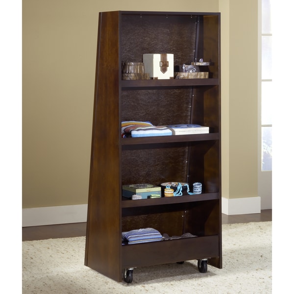 Chocolate Brown Bookcase Back Floor Mirror   15054802  