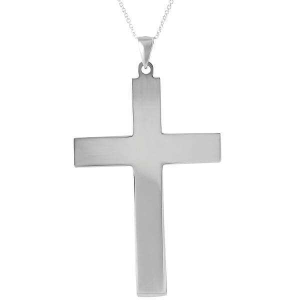 Journee Collection Sterling Silver Cross Necklace   15055038