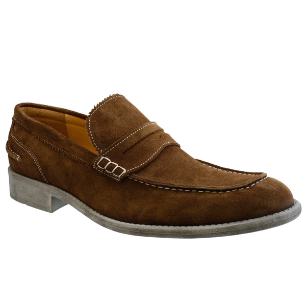 GBX Men's Suede Slip-on Loafers - Free Shipping Today - Overstock.com ...