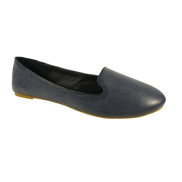 Betani by Beston Navy Blue Women's Smoking Flats BETANI Flats