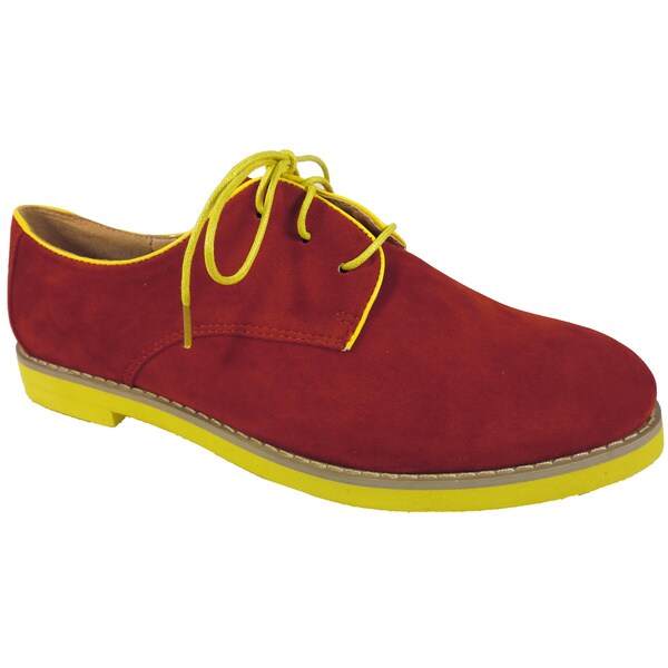 Betani by Beston Women's 'Patty' Red Oxford Shoes - Free Shipping On ...