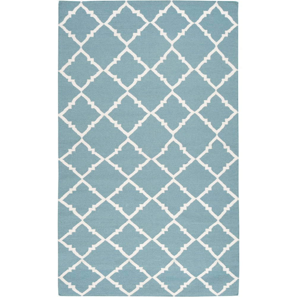 Hand woven Thompson Green Wool Rug (36 X 56)