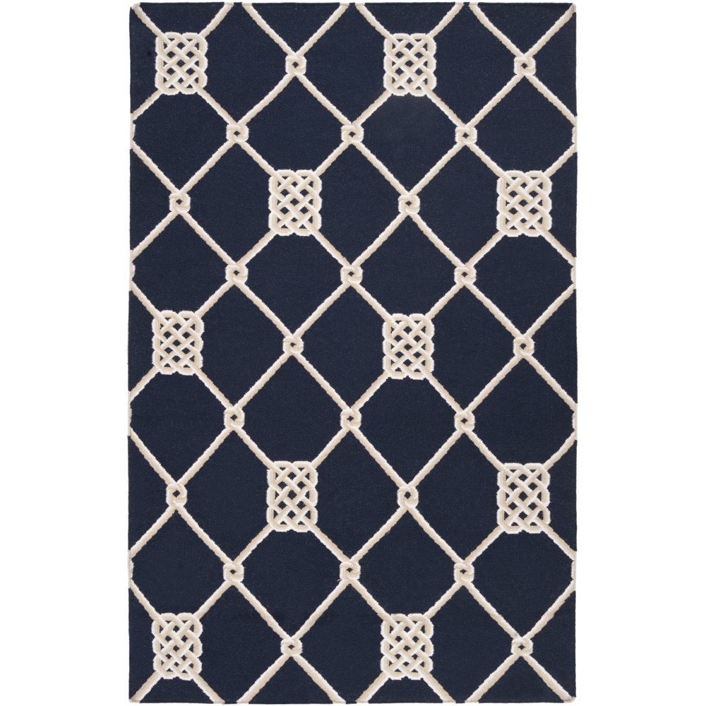 Handwoven Selkirk Blue Wool Rug (8 X 11)