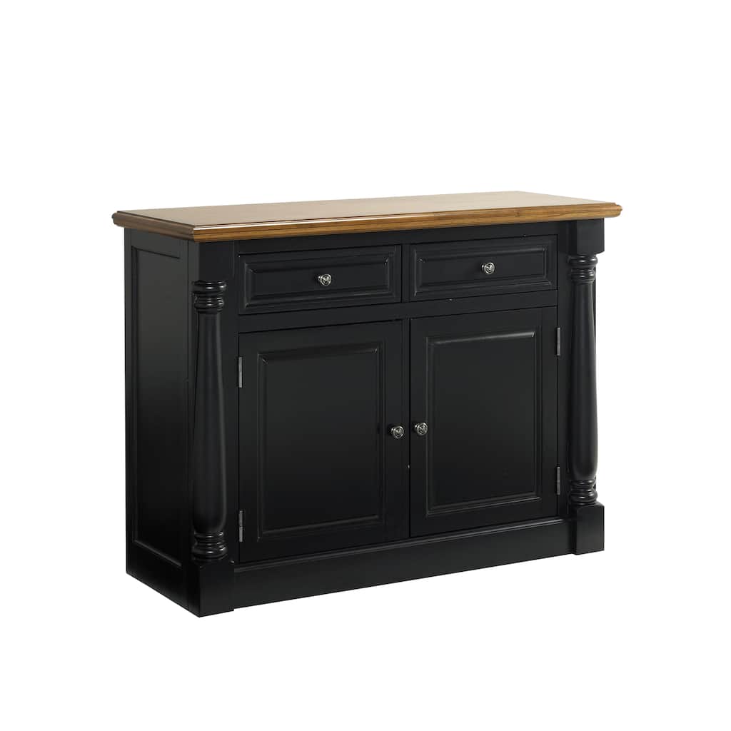 Monarch Oak/Black Buffet by Home Styles