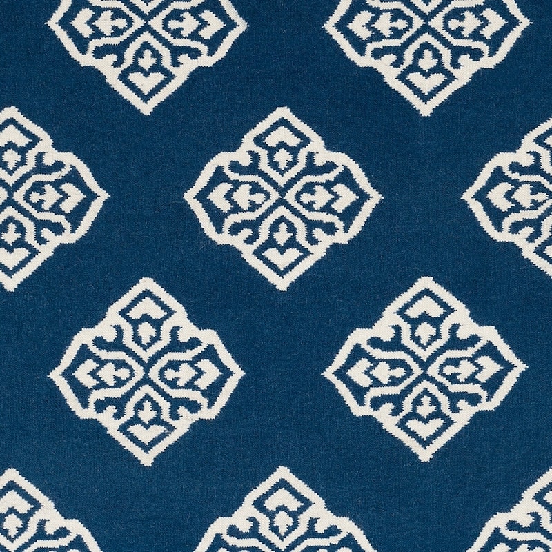 Hand-woven Almere Blue Wool Area Rug - 8' x 11'/Surplus
