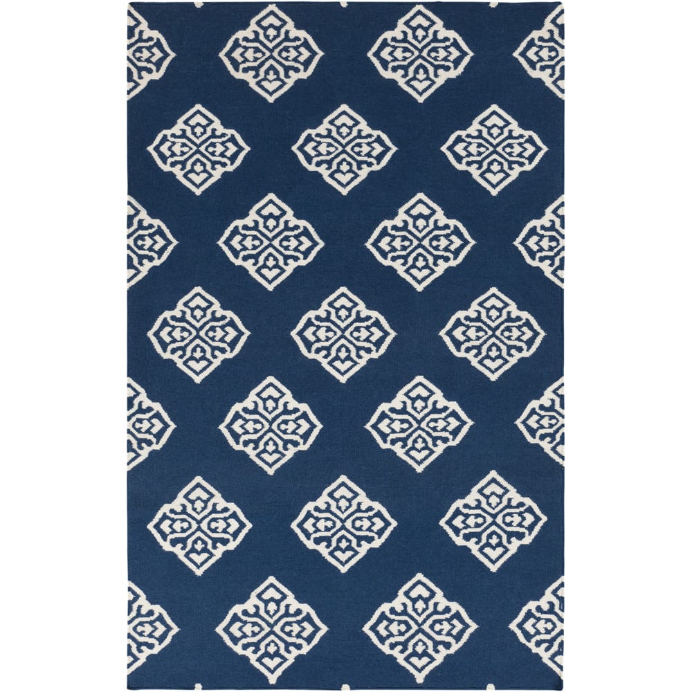 Hand-woven Almere Blue Wool Area Rug - 2' x 3'/Surplus
