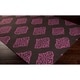 preview thumbnail 6 of 4, Hand-woven Stencil Berry Raspberry Wool Area Rug - 5' x 8'
