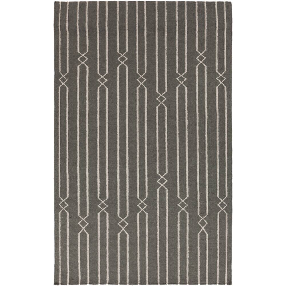Hand-woven Lelystad Grey Wool Area Rug - 2' x 3'