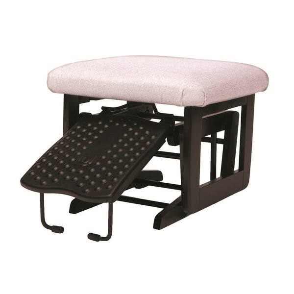 Dutailier Espresso/ Light Grey Multiposition, Recline Modern Glider