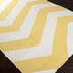 preview thumbnail 4 of 4, Hand-woven SunnyChevron Sunshine Yellow Wool Area Rug - 3'6" x 5'6"/Surplus