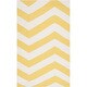 preview thumbnail 1 of 4, Hand-woven SunnyChevron Sunshine Yellow Wool Area Rug - 3'6" x 5'6"/Surplus Canary - 3'6" x 5'6"/Surplus - Rectangle