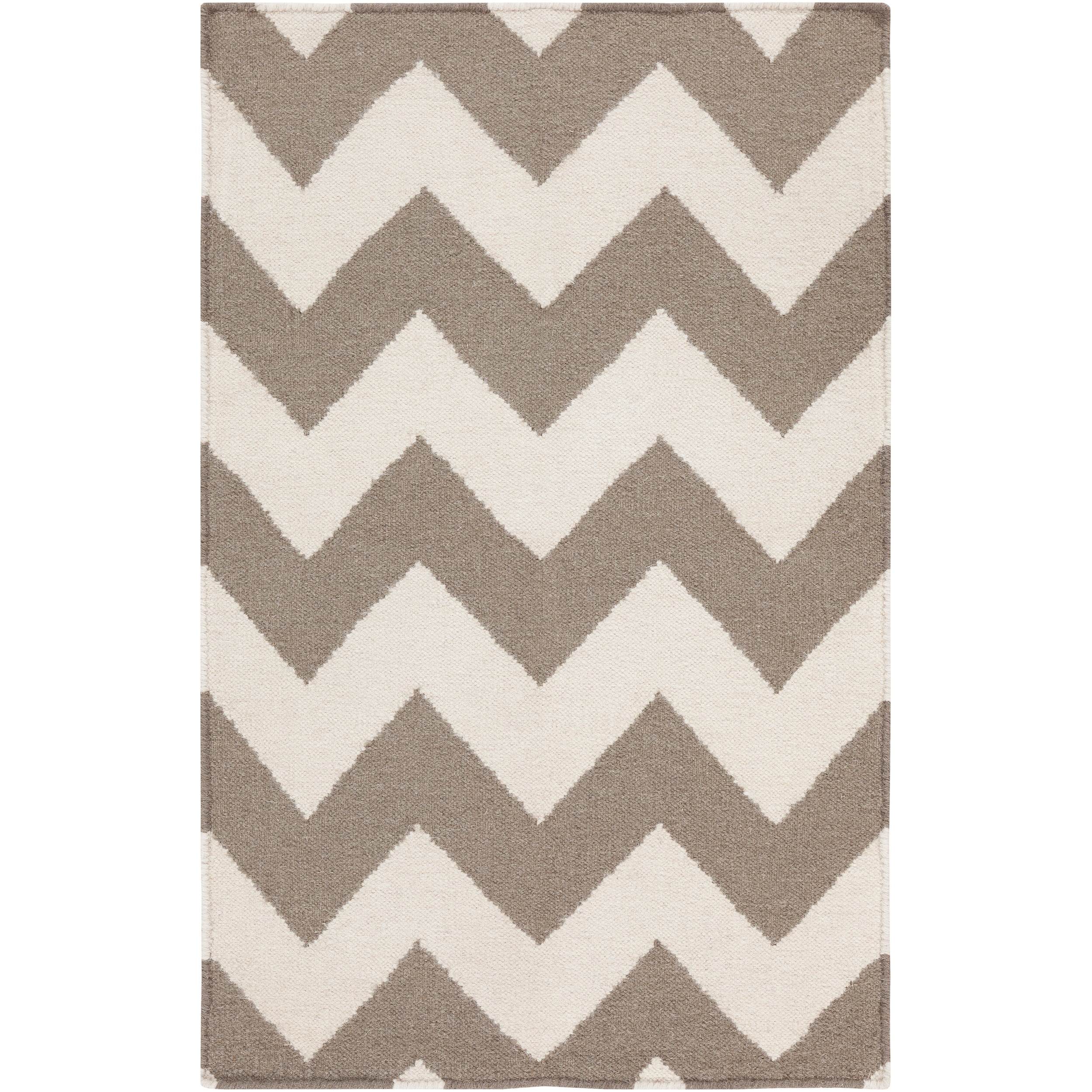 Handwoven DesertChevron Taupe Wool Rug (8 x 11) Today $472.99